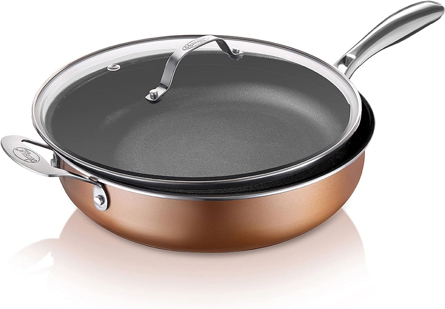 Cast Textured Saute Pan with Lid