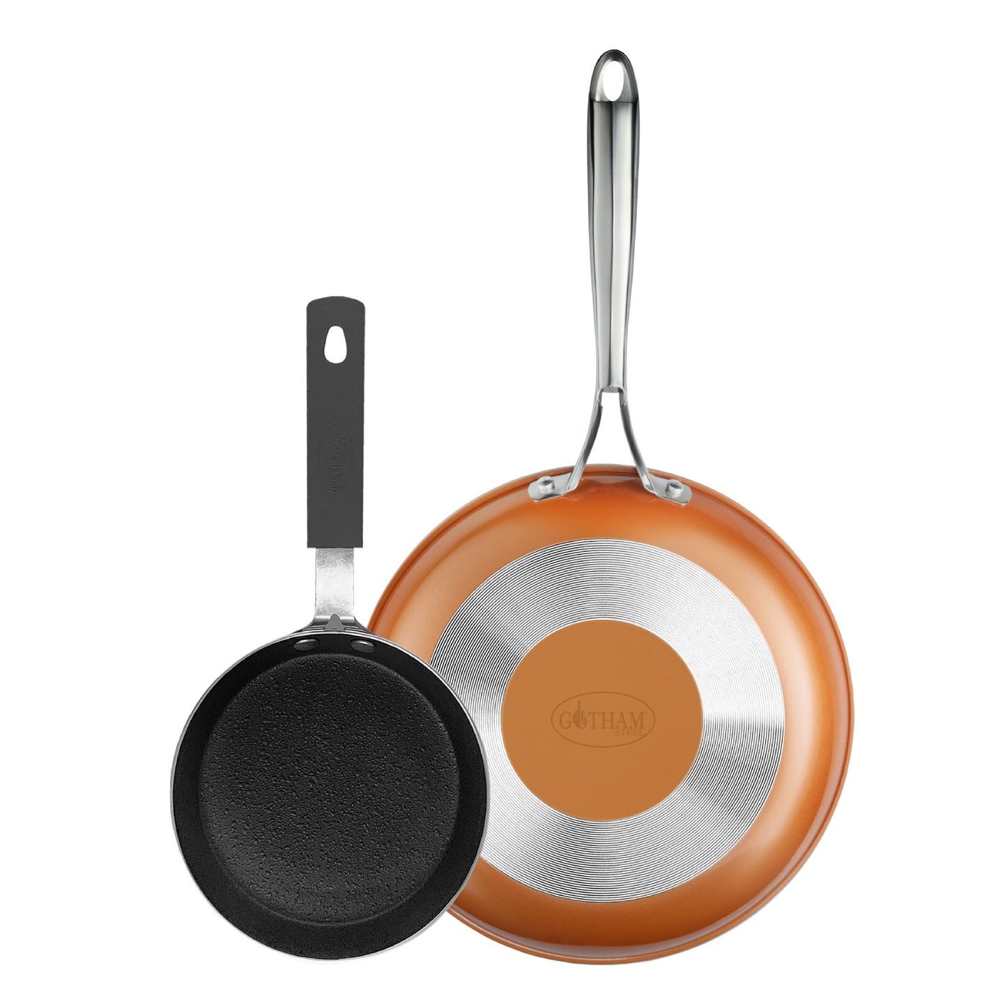 Gotham Steel Copper Cast 5.5" & 9.5" Frying Pan Set