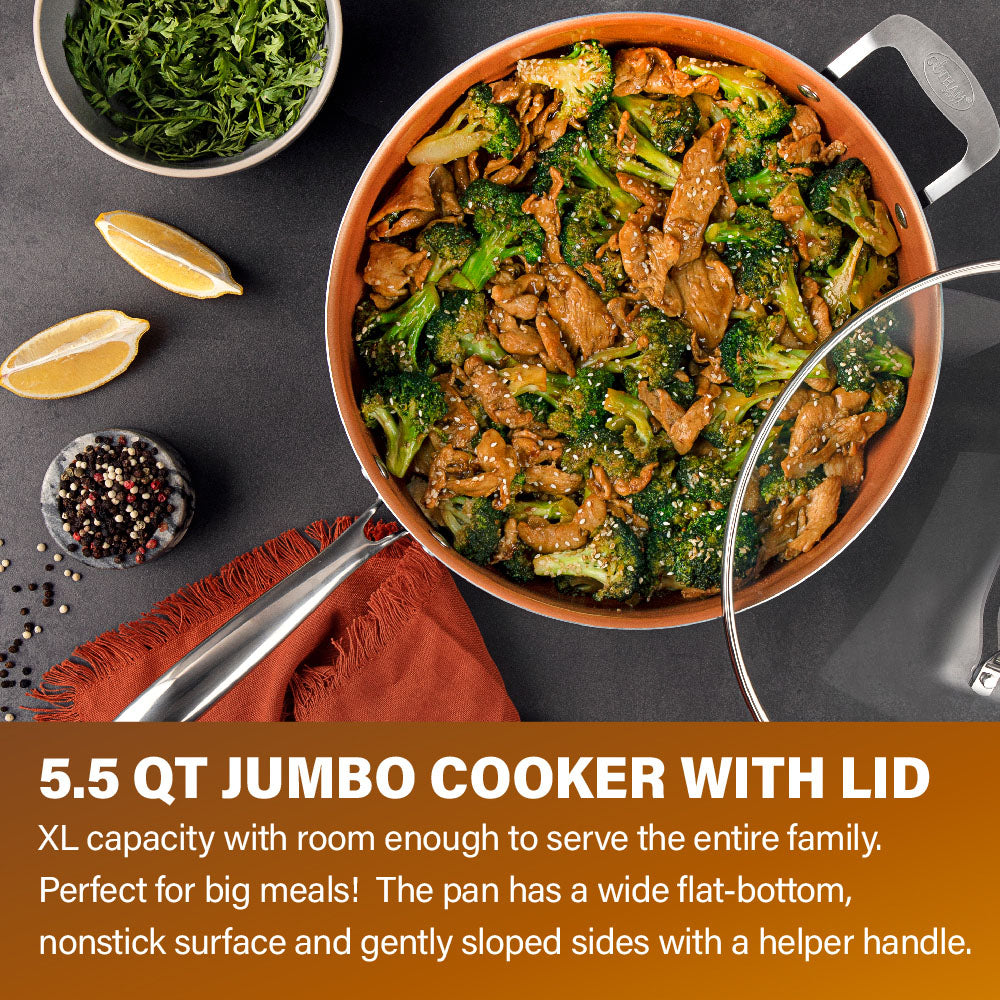 5.5 Qt Jumbo Pan with Lid