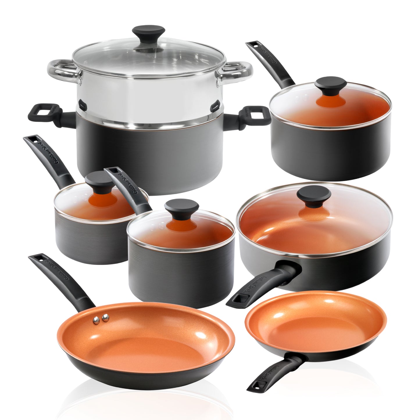 Gotham Steel 13-Piece Pro Premiere Hard Anodized Cookware Set