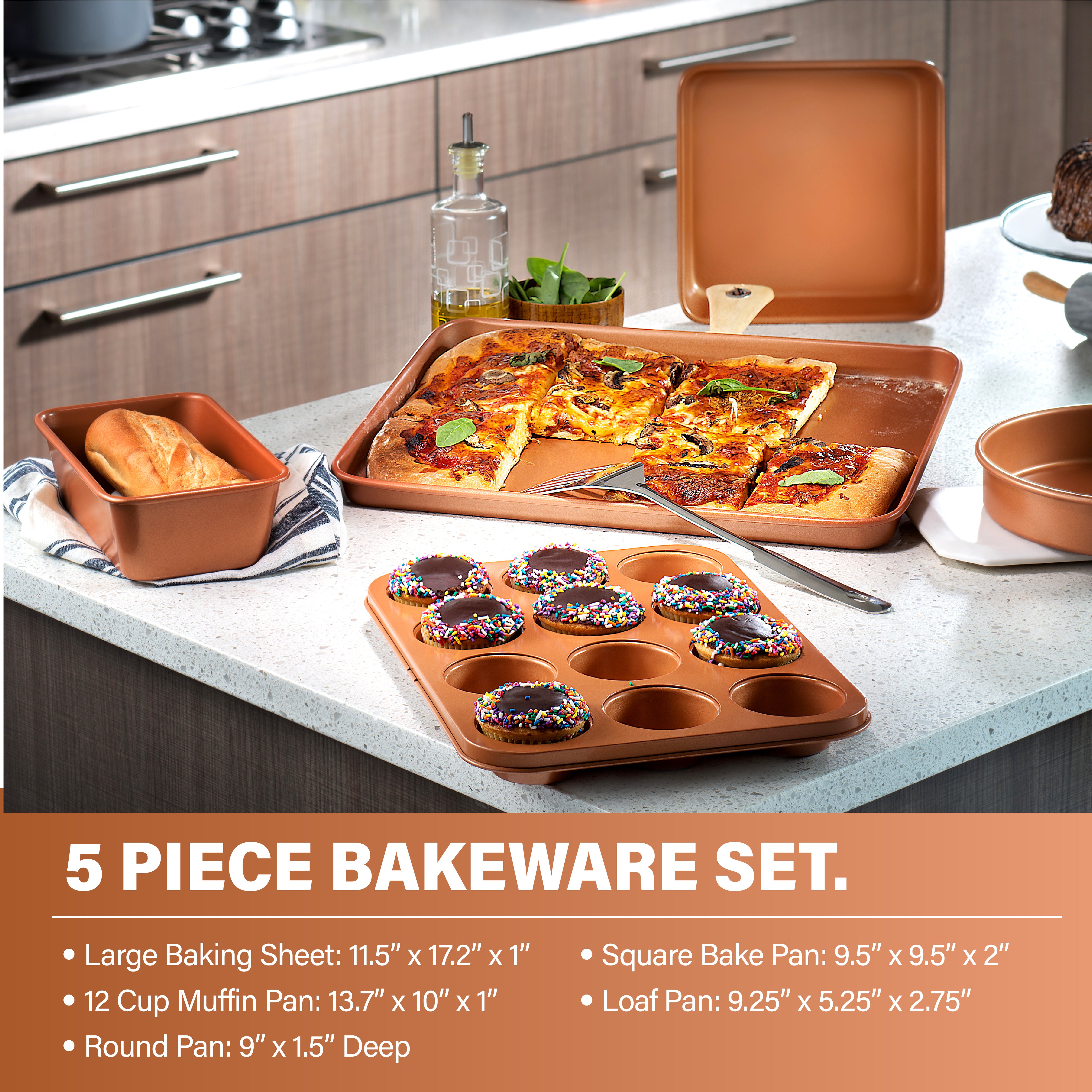 Titanium Nonstick 5-Piece Cookware Set – Saflon