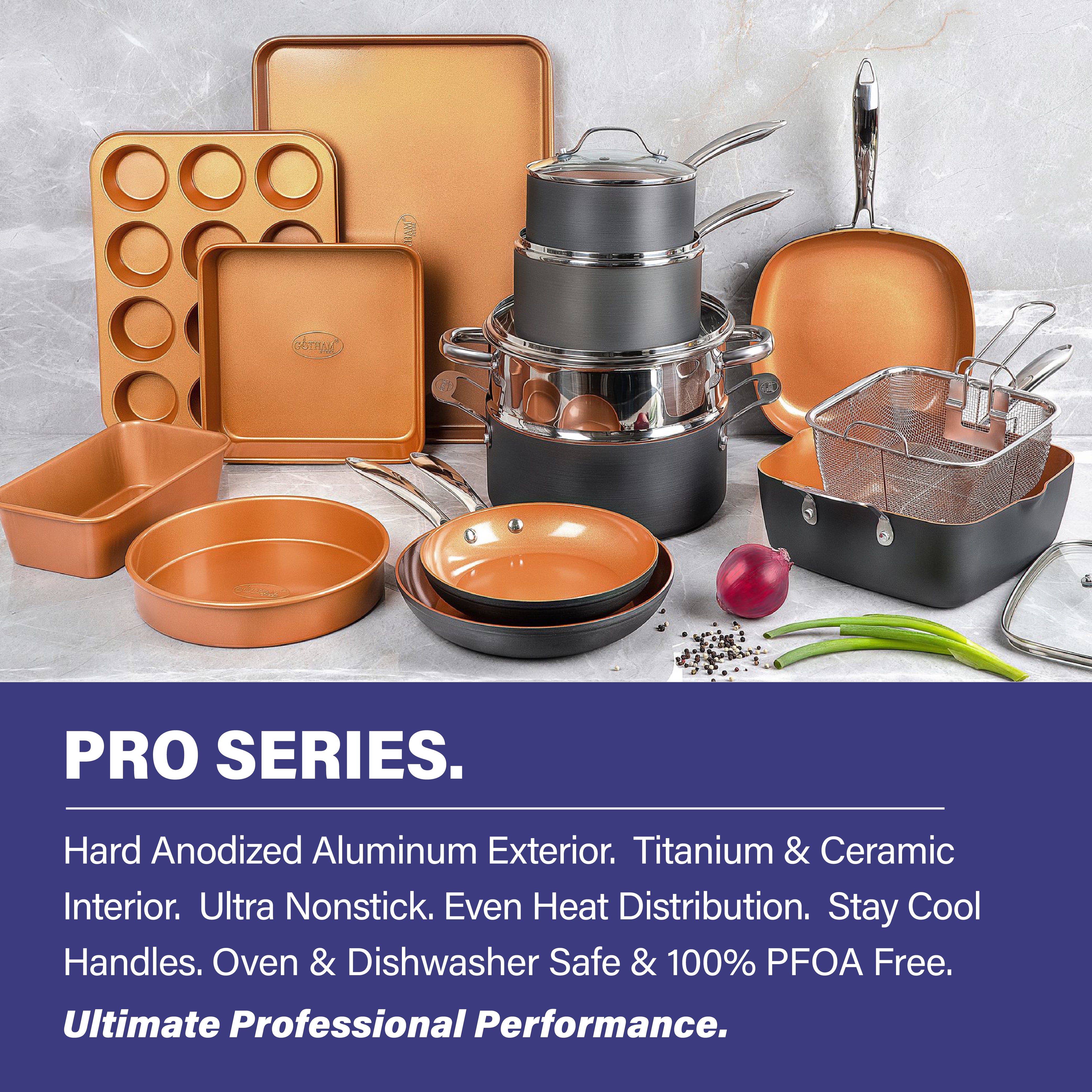 Gotham Steel Aluminum Ti-Ceramic Nonstick Cookware Review